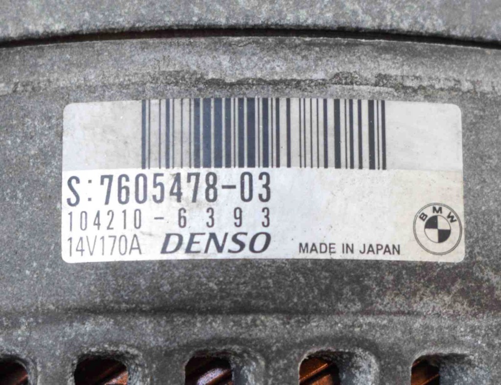 Генератор bmw z4 roadster e89 76054781042106393 3861307 2.0l 115kw 2013 Недорого