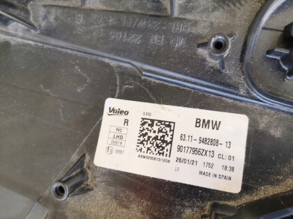 Bmw x1 f48 full led фара фара правый повреждённый Доставка