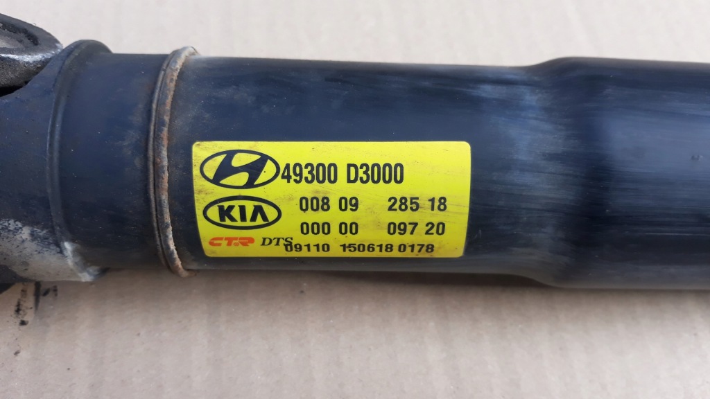 фото №5, Hyundai tucson ii iii 2.0 crdi wał приводной кардан 49300-d3000