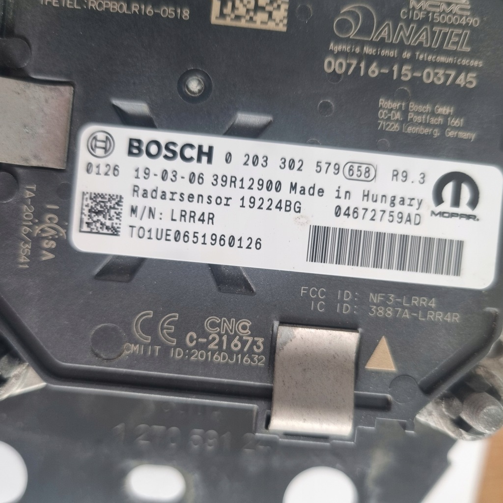 фото №3, Модуль радар дистанции dystronic 04672759ad jeep compass ii