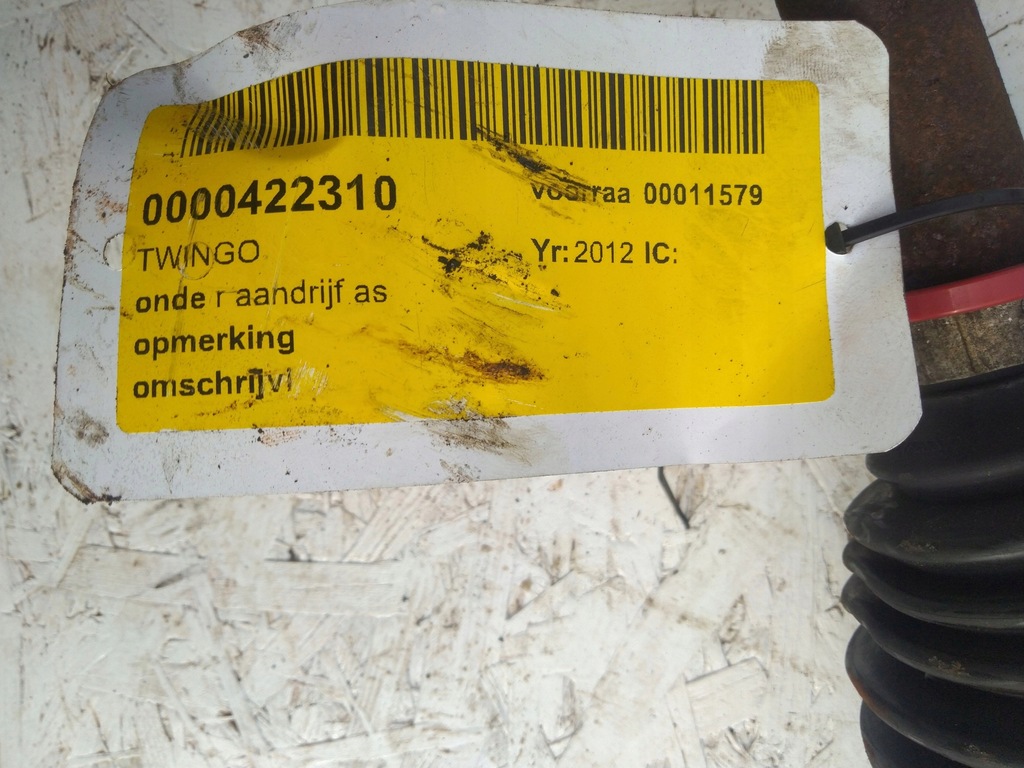 фото №3, Приводной вал правая renault twingo ii 1.2 бензин