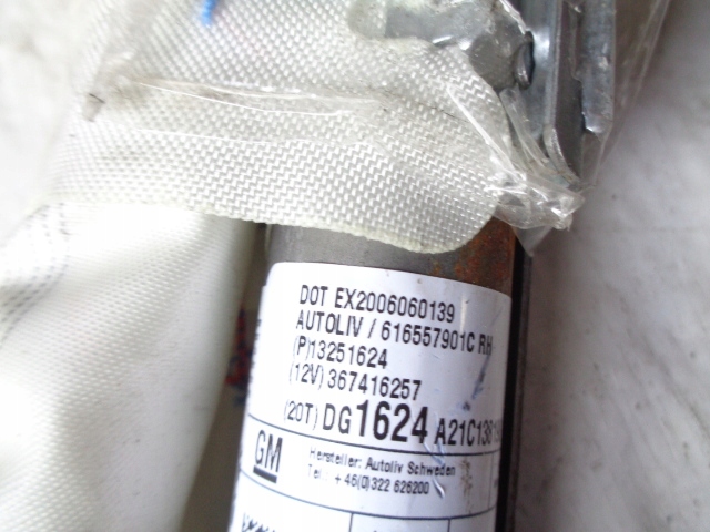 фото №6, Zafira c air bag шторка безопасности правая подушка сиденье