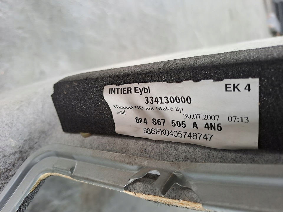 фото №4, Audi a3 8p потолок s-line sportback 8p4867505a