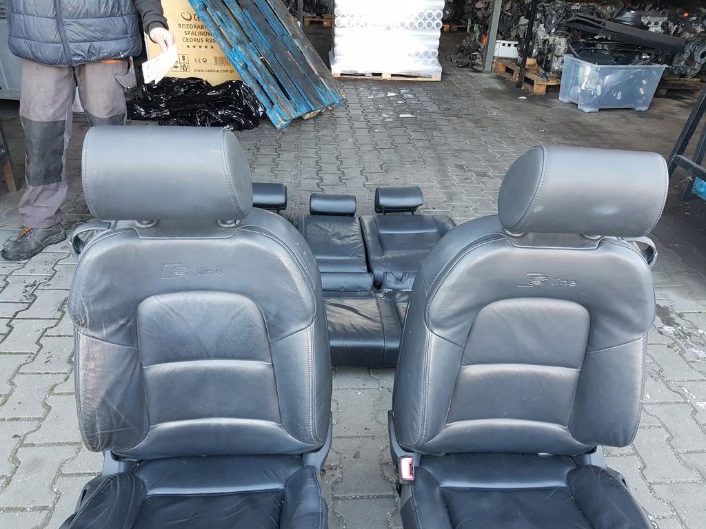 фото №7, Audi a3 8p s-line сиденья кожаный заднее сиденье 3d