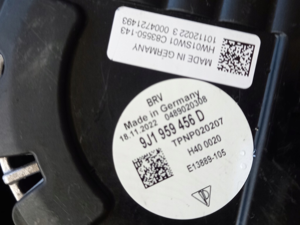 фото №8, Вентилятор левый porsche taycan audi e-tron gt 9j1959456d 9j1121203d