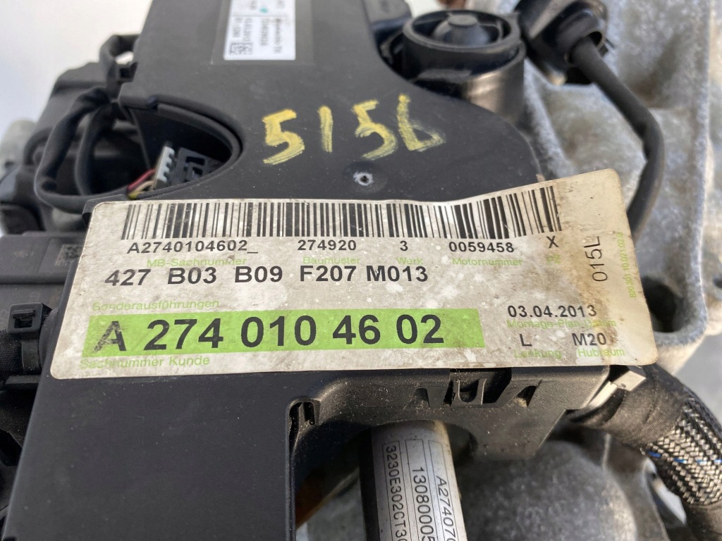 фото №9, Двигатель блок двигателя 274920 mercedes e250 cgi w212 w207 2,0 cgi 274.920