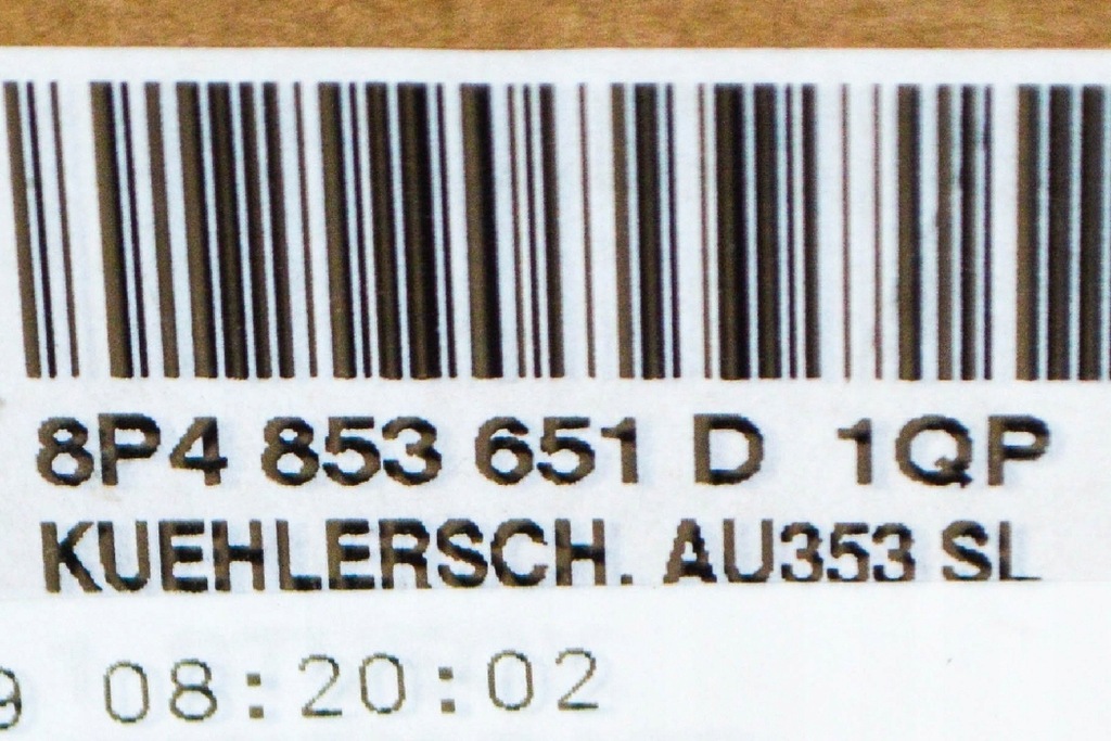 фото №8, Audi a3 8p передній бампер решітка радіатора радіатора 8p4853651d новий оригінальний 1qp