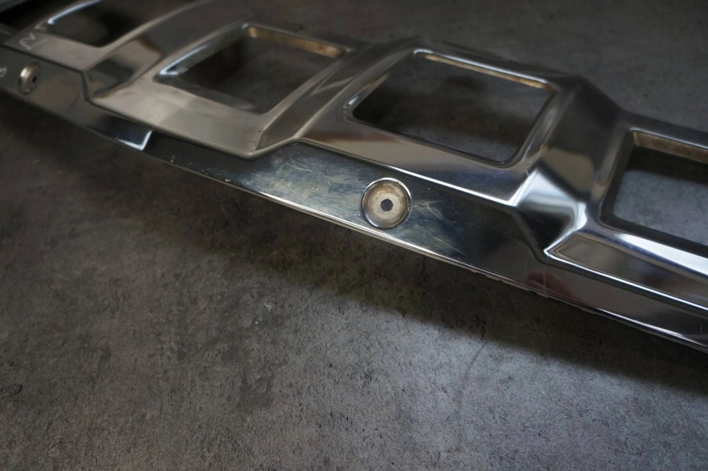 фото №14, Лист накладка спойлер бампера хром перед передня mercedes gl x164