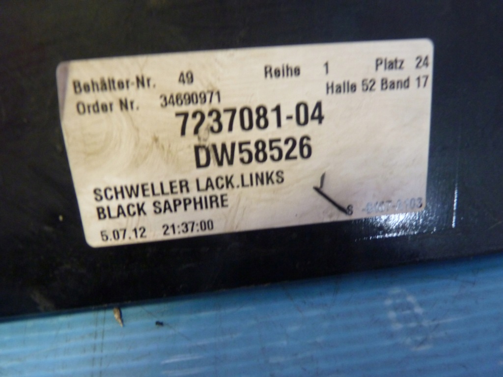 фото №5, Молдинг порог левая bmw 5 f10 10'-17'