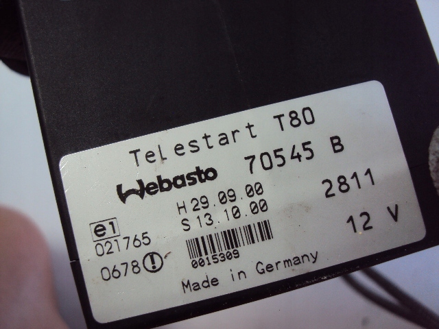 фото №3, Модуль webasto bmw serii 3 e46 2.0 b fl