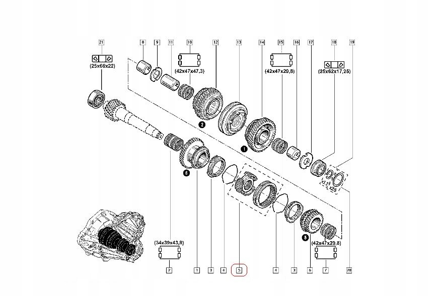 фото №16, Синхронизатор коробки передач renault master iii