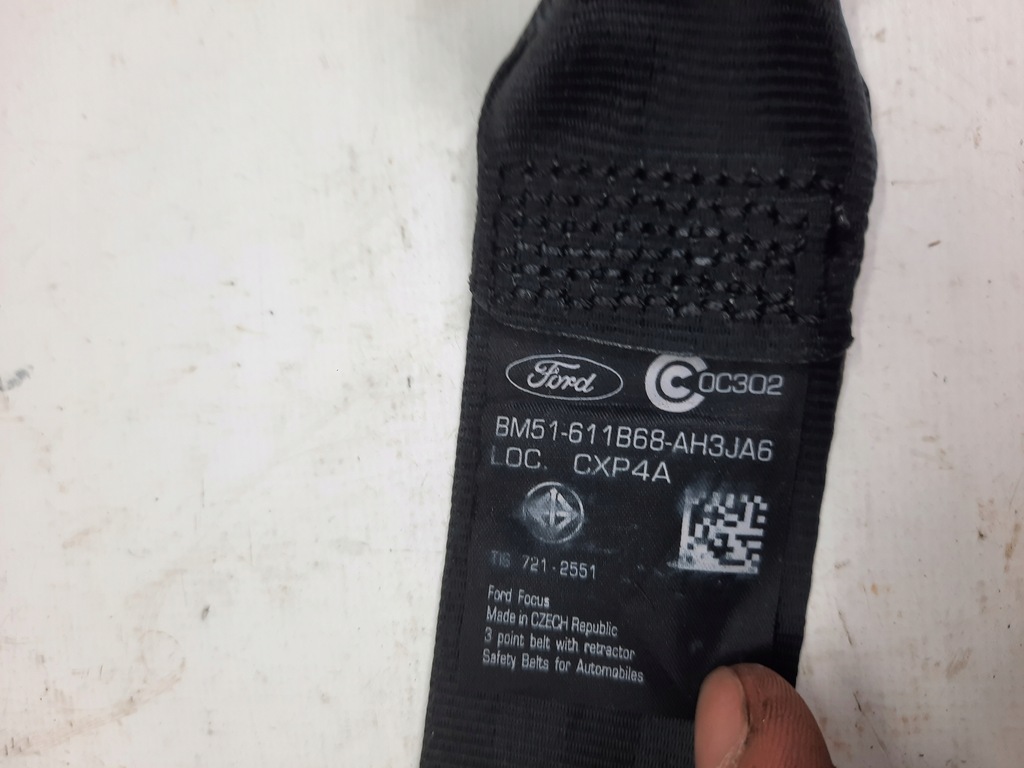 фото №4, Pas безопасности правый левый задняя ford focus mk3