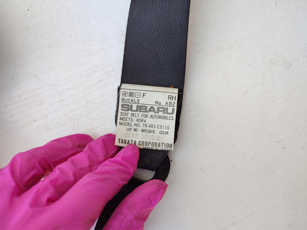 фото №6, Pas безпеки правий перед subaru impreza ii lift gd kombi 03-06 europa