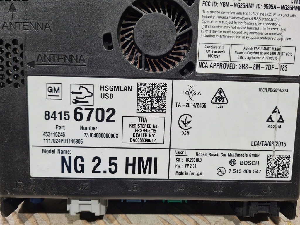 фото №4, Модуль радіо навігації 2.5 hmi opel insignia a lift astra k insignia b mokka