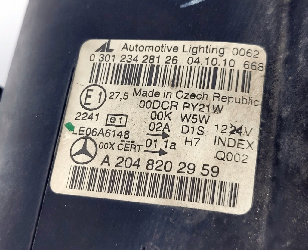 Mercedes w204 лампа передняя перед левая bi-xenon поворотный a2048202959 eu с Разборки