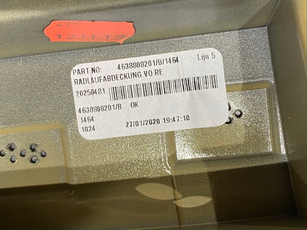 фото №7, Mercedes g63 розширювач крила rh a4638810400