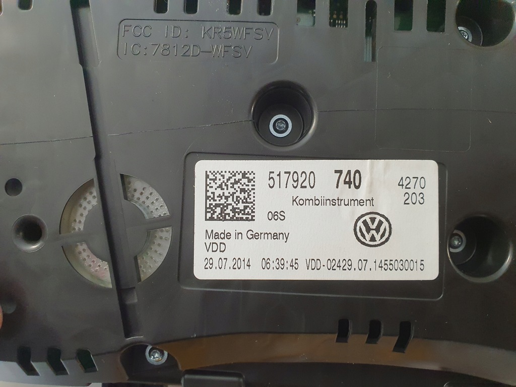 фото №6, Лічильник приладова панель прилади vw sportsvan 517920740