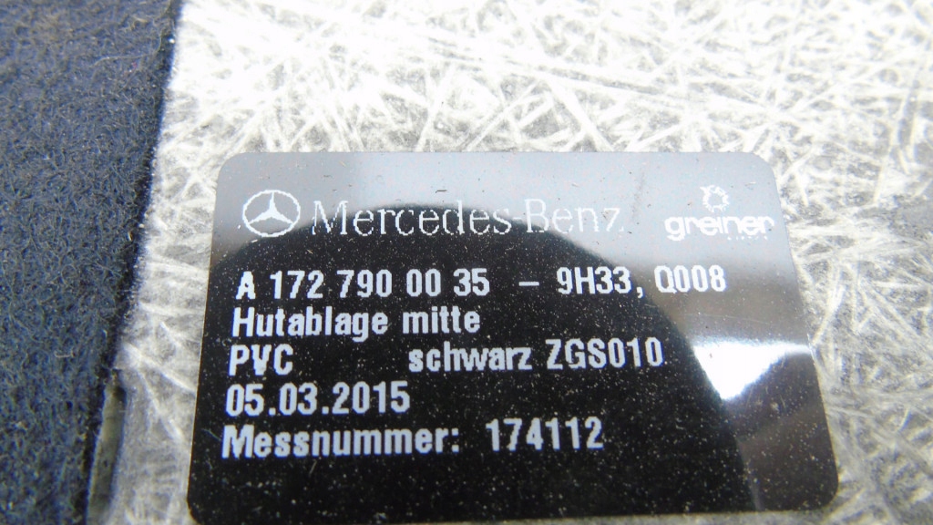 фото №5, Полка задняя багажника mercedes slk r172 a1727900035