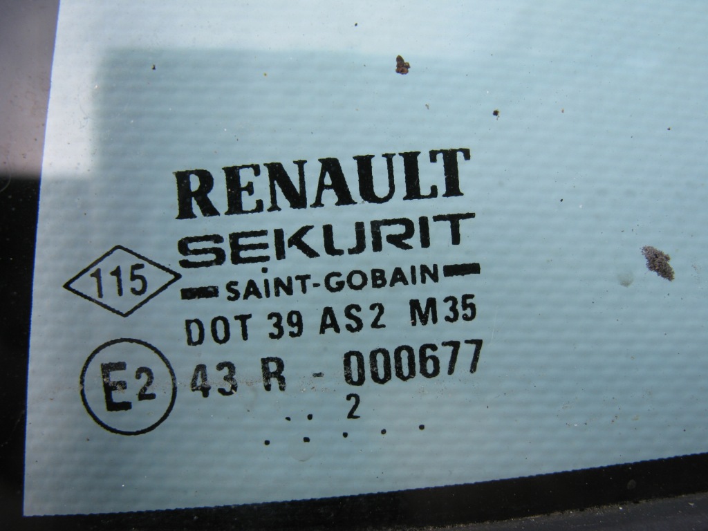 фото №3, Стекло дверь треугольник задняя renault vel satis 43r-000677 dot 39 as2 m35