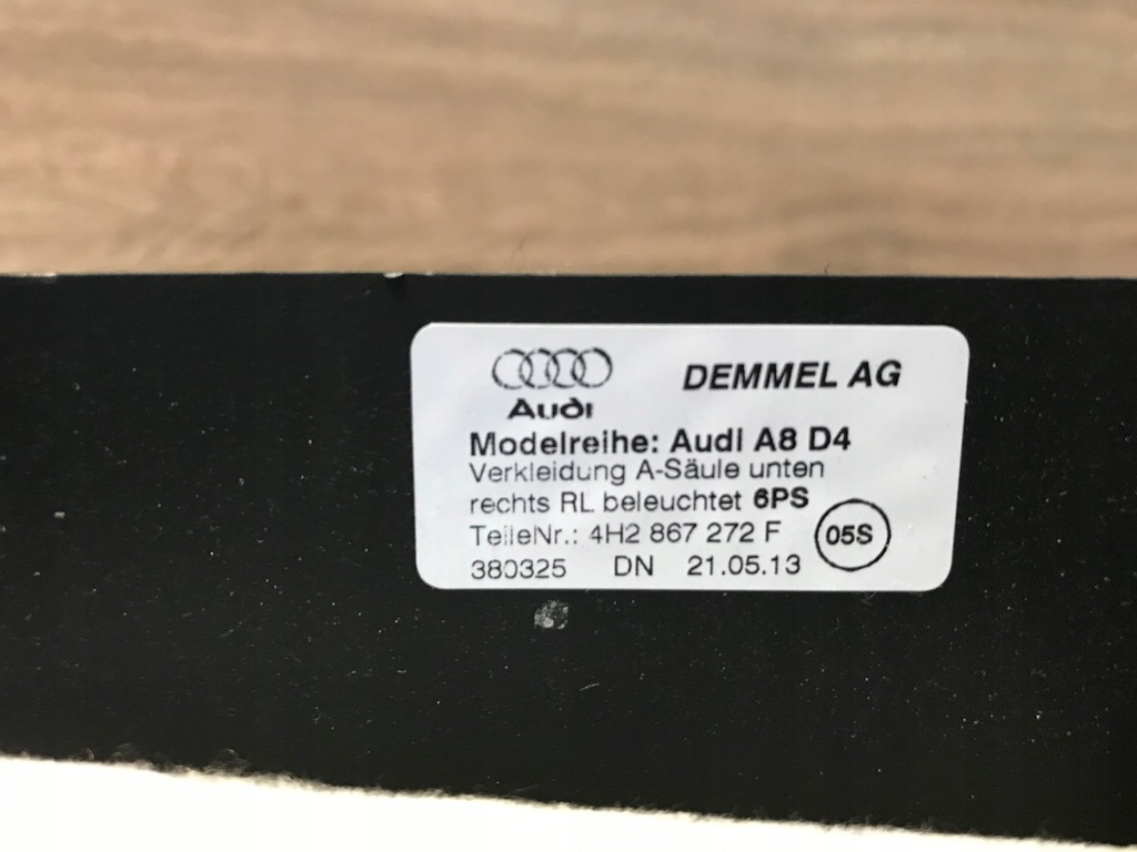 фото №5, Молдинг накладка порог audi a8 d4 4h2867272f uk