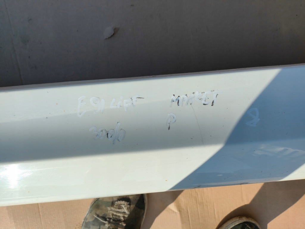 фото №8, Bmw e91 lift m-pakiet молдинг поріг права alpinweiss