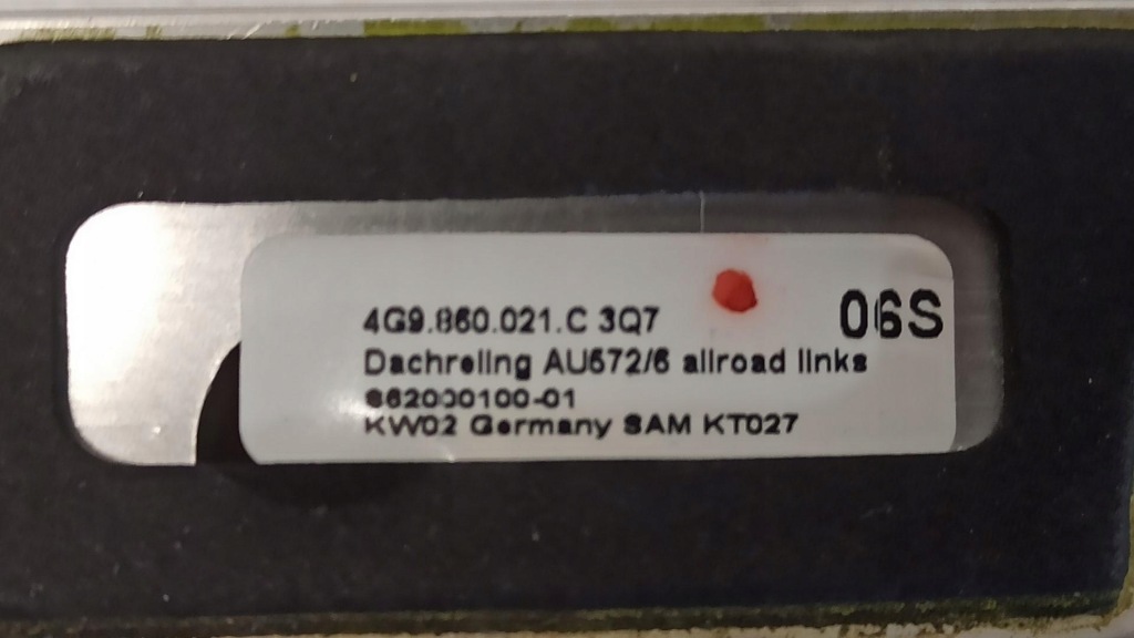 Audi a6 c7 рейлинги кровельные комплект 4g9860022c 4g9860021c с Разборки