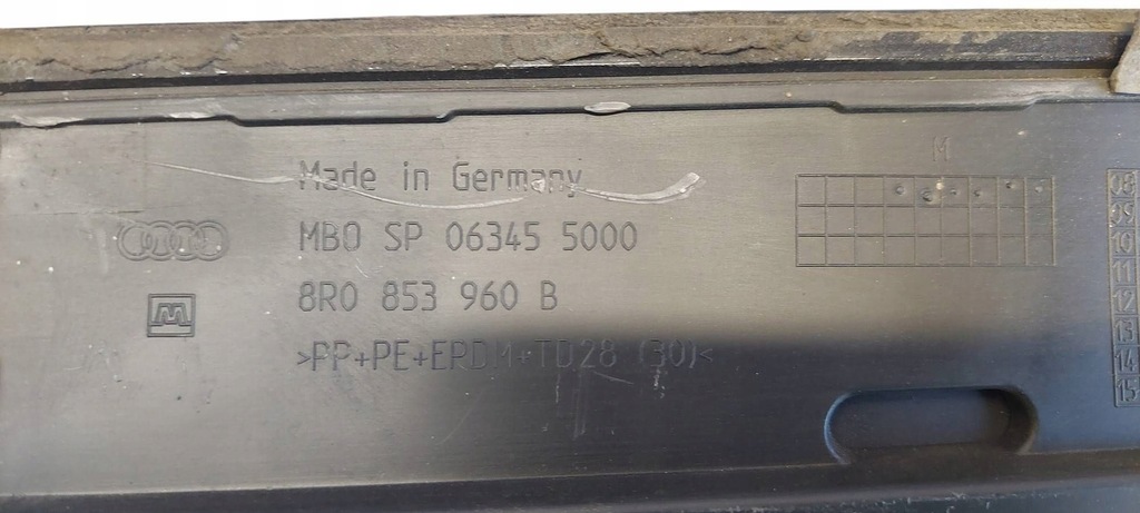 фото №8, Audi q5 8r молдинг двері правий перед 8r0853960b