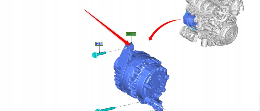 фото №1, Генератор focus kuga ford