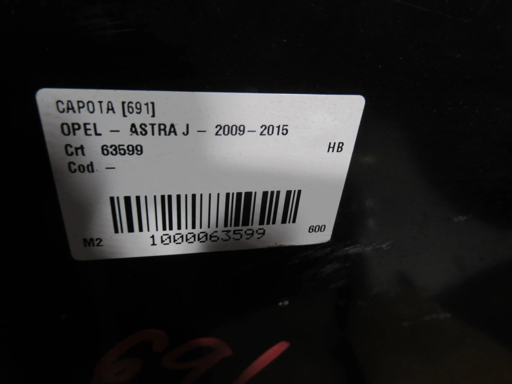 фото №9, Капот перед opel astra j