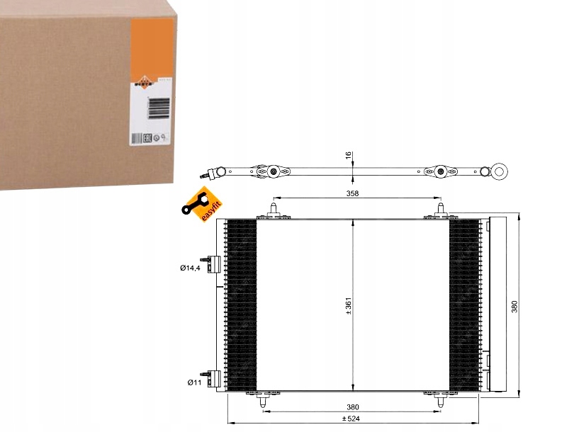 фото №1, Nrf конденсатор радиатор кондиционера