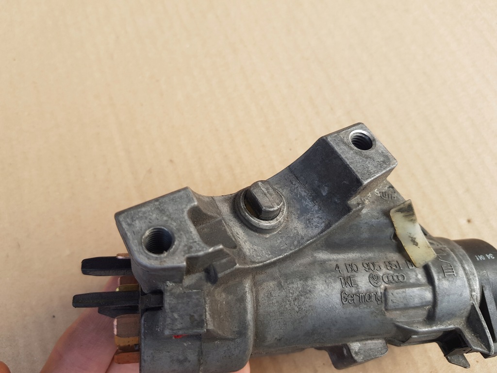 фото №8, Замок зажигания + ключ audi a4 b6 / a6 c5 / a3 8l / tt 8n 4b0905851b sprawdzona