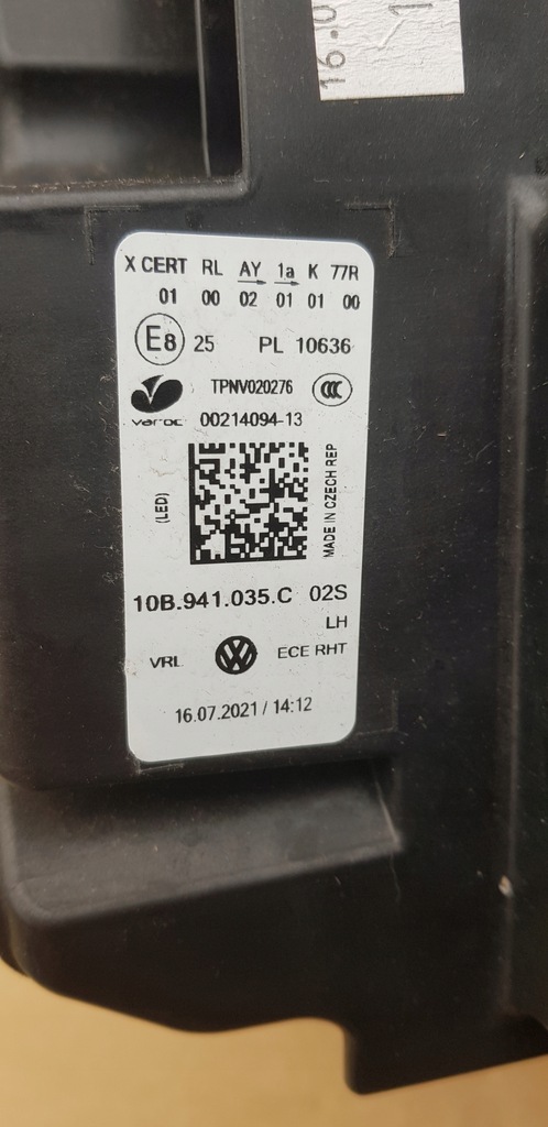 фото №10, Vw id.3, iq лампа передняя левая full led