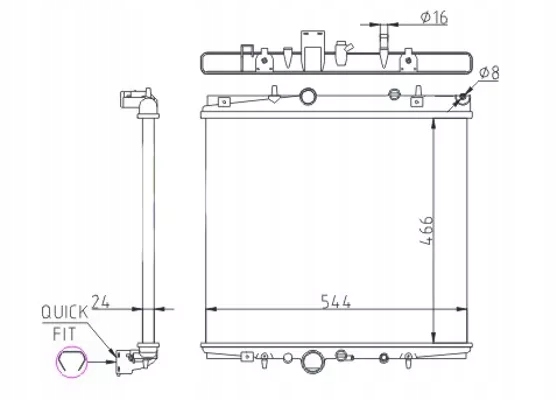 фото №2, Hart 607 344 радіатор, система охолодження двигуна