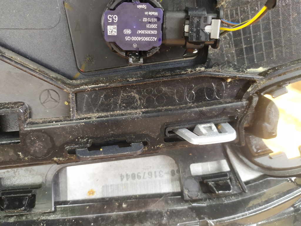 фото №12, Mercedes eqs v297 w297 бампер перед передний kompletny + решётка радиатора pdc