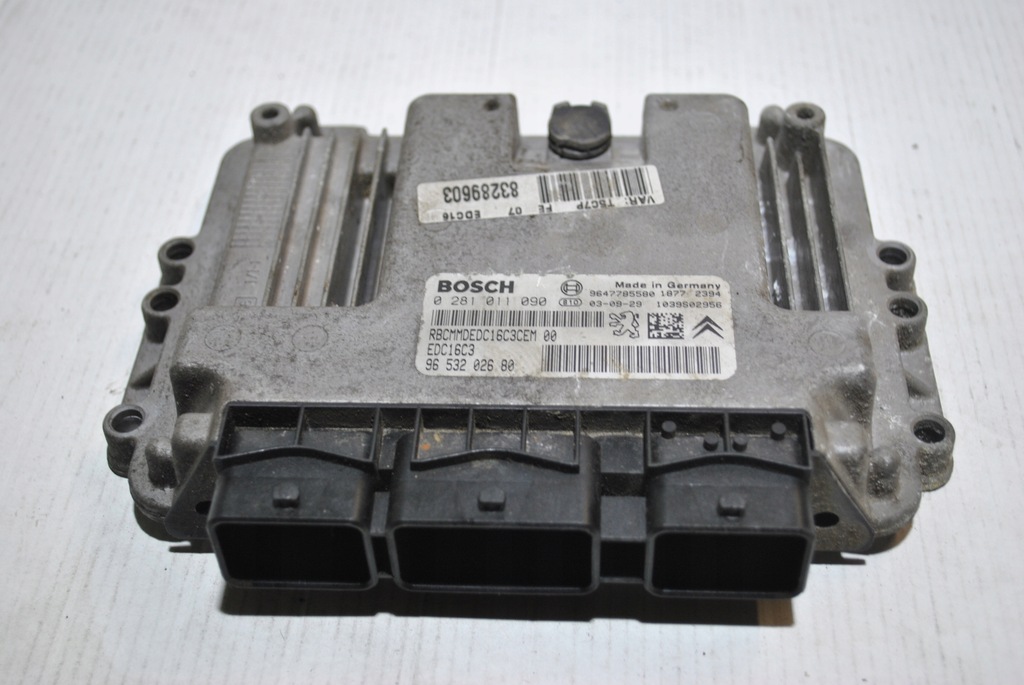 фото №5, Бортовой компьютер двигателя peugeot 307 1.4 0281011090