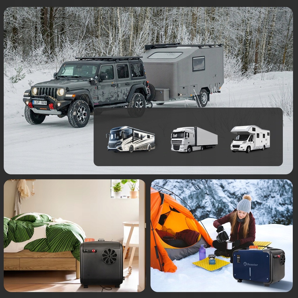 фото №13, Обігрівач стояночний обігрівач масляна 8kw webasto 12/24v bluetooth lcd