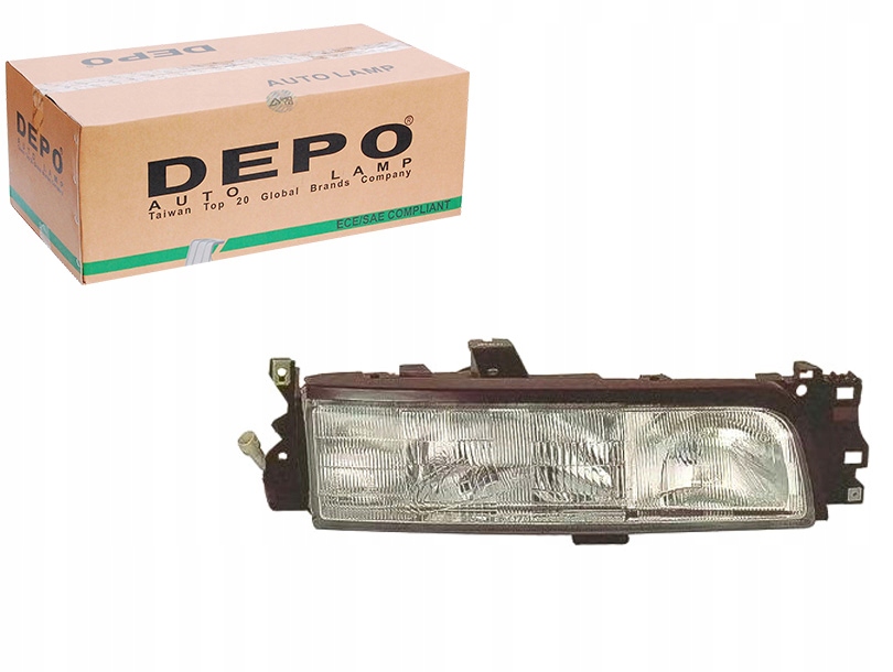 фото №1, Фара h1/h4 колір вкладиш: хромований колір ki