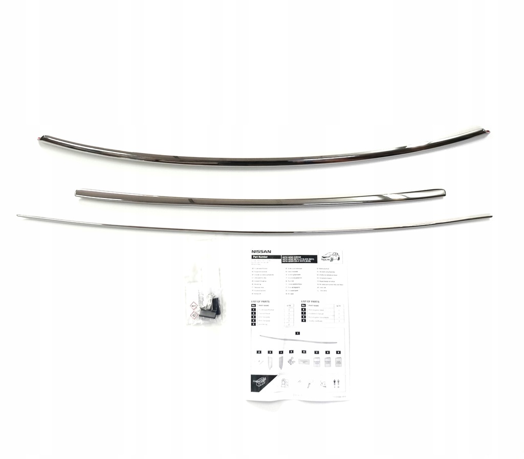 фото №1, Хром накладки задня кришка багажника nissan pulsar tiida nowa