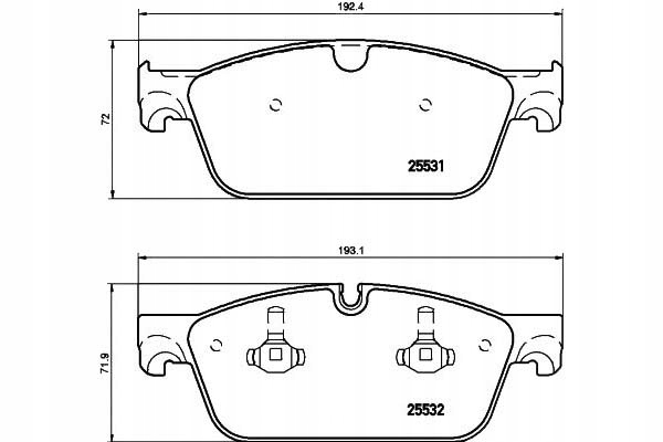 фото №1, Textar 2553101 набор тормозных колодок тормозных, тормоза дисковые