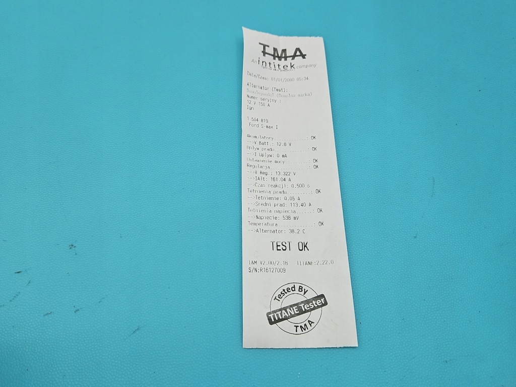 Test генератор ford s-max 1 mk1 0121615009 6g9n-10300-xc 2.0 tdci Зі Шроту