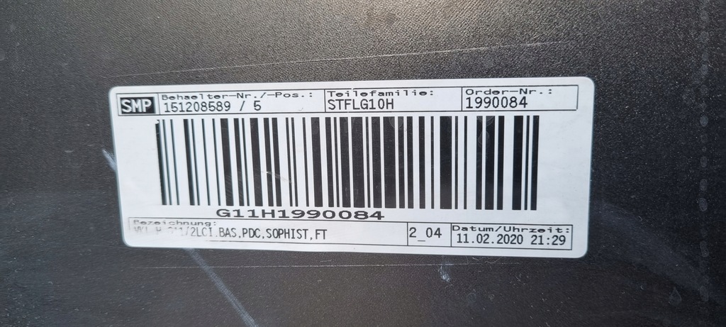 фото №15, Bmw 7 g11 lci бампер задняя оригинал d208