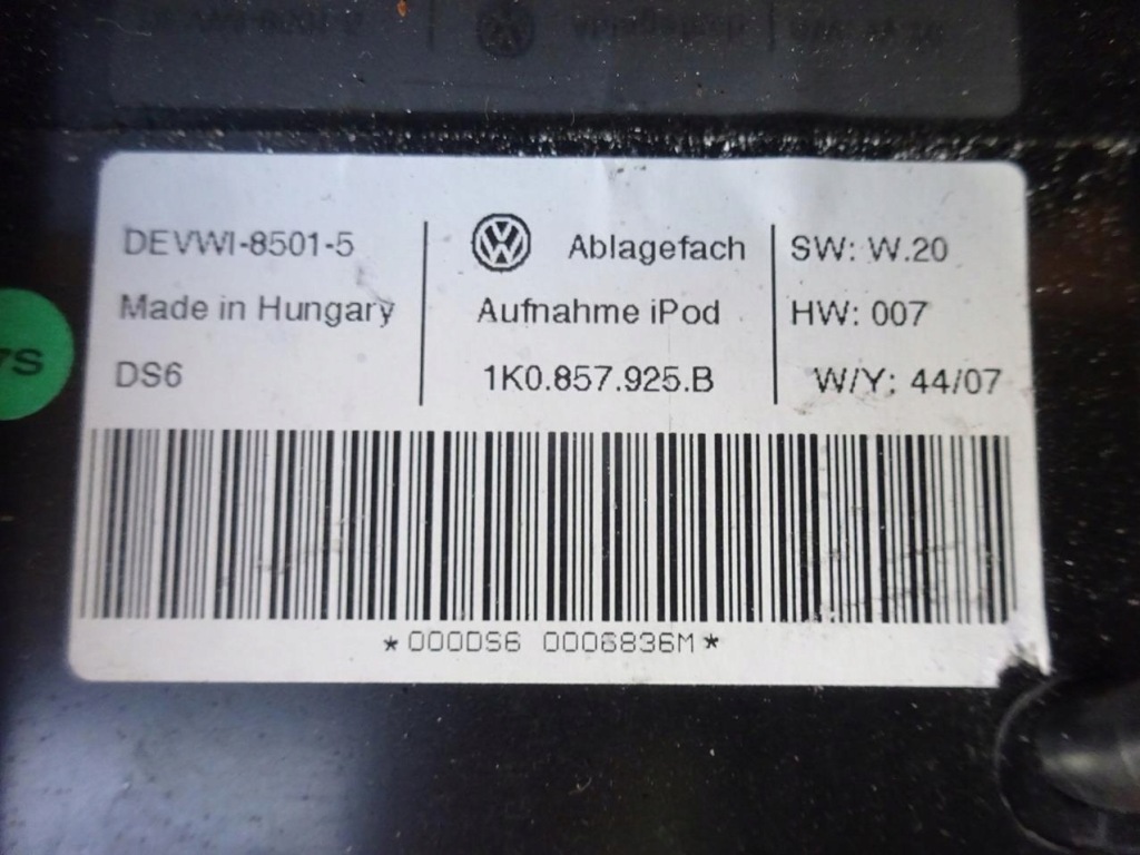 фото №4, Vw golf v r32 eos модуль зчитувач роз'єм інтерфейс ipod 1k0857925b