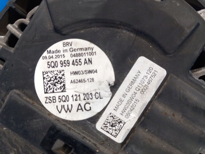 фото №4, Вентилятор радиатора главный audi a3 8v 12-17 5q0959455an