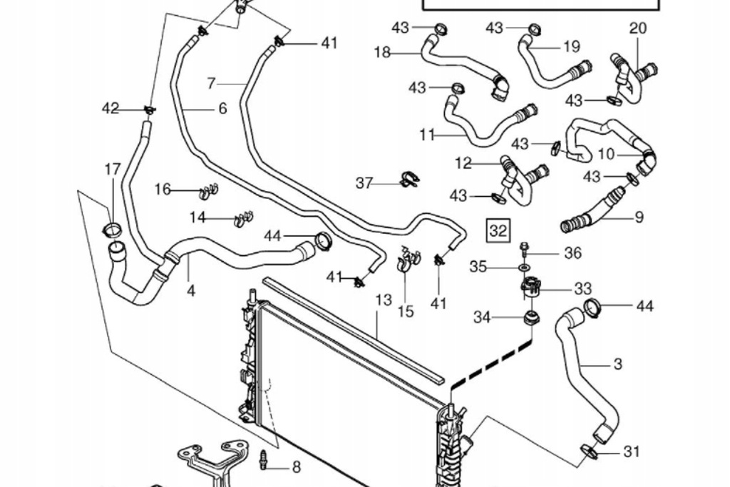 фото №8, Volvo s40 mk2 кронштейн радіатора новий оригінальний 30723204