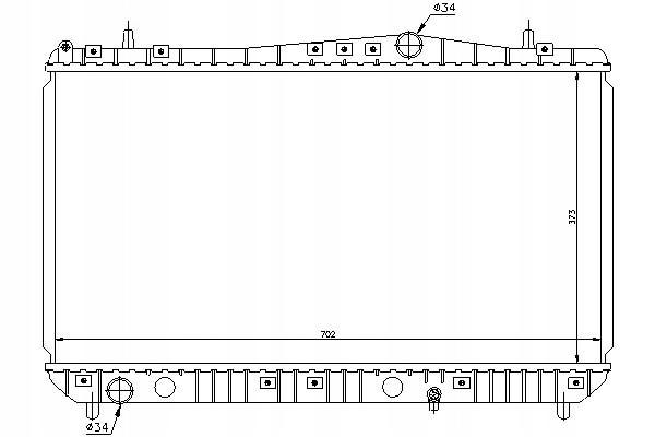 фото №14, Радиатор двигателя nissens 61664 96271477