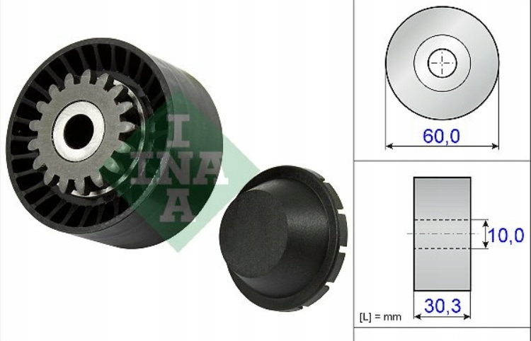 Ролик натягувача ремінь rozrz. ren.1.2 04- ina 531 0811 10 ролик натягувача, Ціна