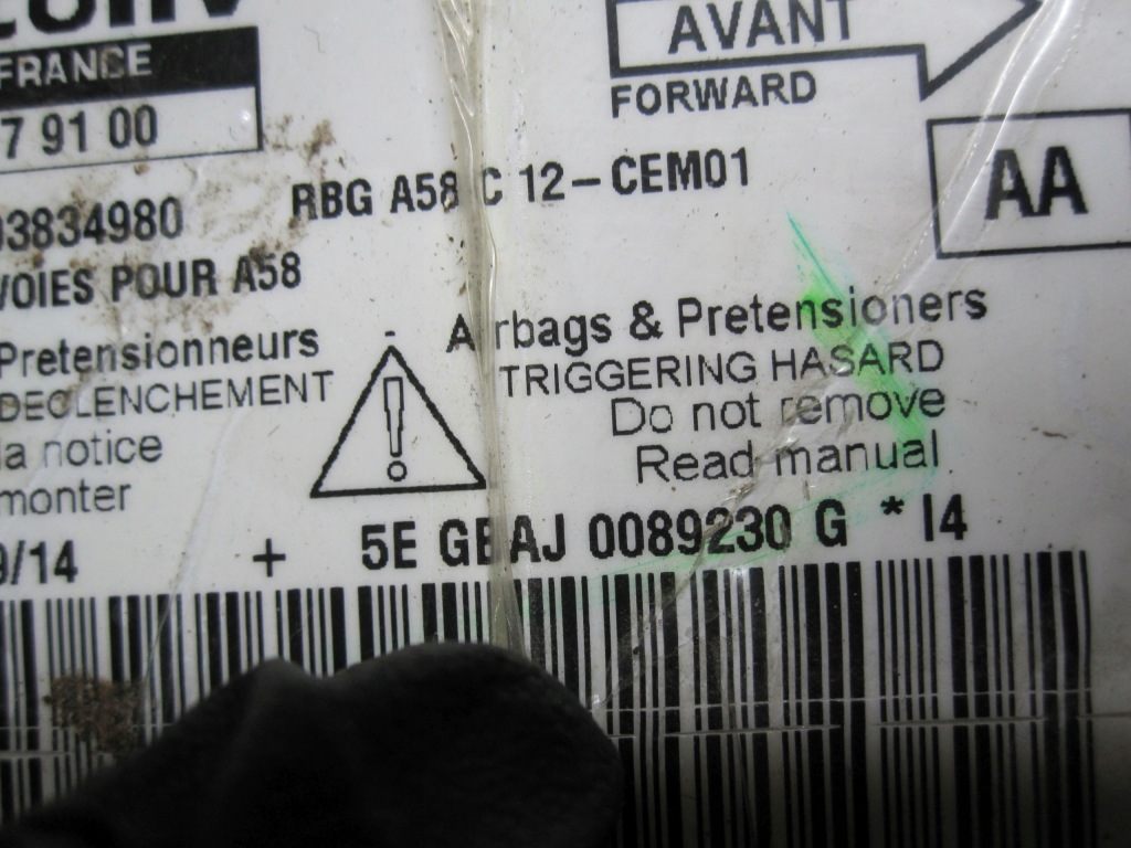 Citroen c3 picasso рестайлінг  14r модуль датчик подушка безпеки 9803834980 626179100 Недорого