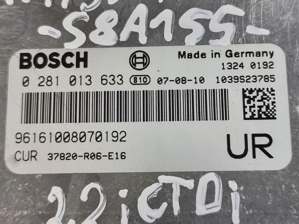 фото №7, Блок керування двигуна оригінальний номер 0281013633 honda cv-r iii 2.2 i-ctdi