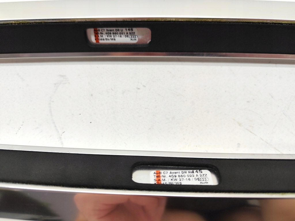 Audi a6 4g c7 avant рейлінги дахові комплект хром 4g9860021a 4g9860022a Зі Шроту