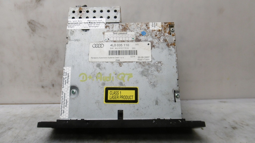 фото №1, Чейнджер дисков cd audi q7 4l 2005- 4l0035110